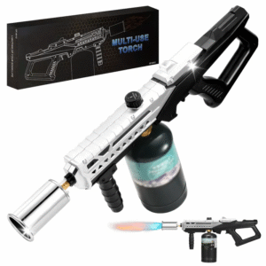 图层 24 Propane Torch Gun, Powerful Flamethrower with Adjustable Flame, Blow Torch for Campfire and Fire Pit Starter, Fun Gift (Propane Tank Not Included)